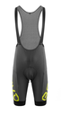 Briko Classic bib 2.0 Grey metal / Lime Fluo