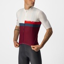 Castelli A blocco Jersey Ivory / Red Blue Bordeaux men