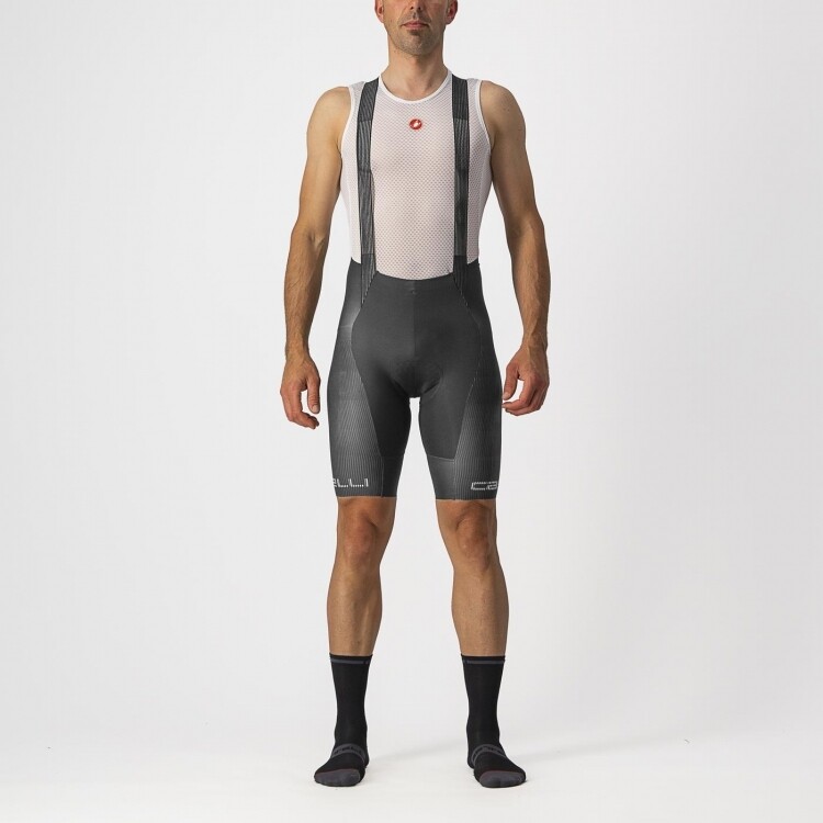 Castelli Free Aero RC BIB men Grey Black