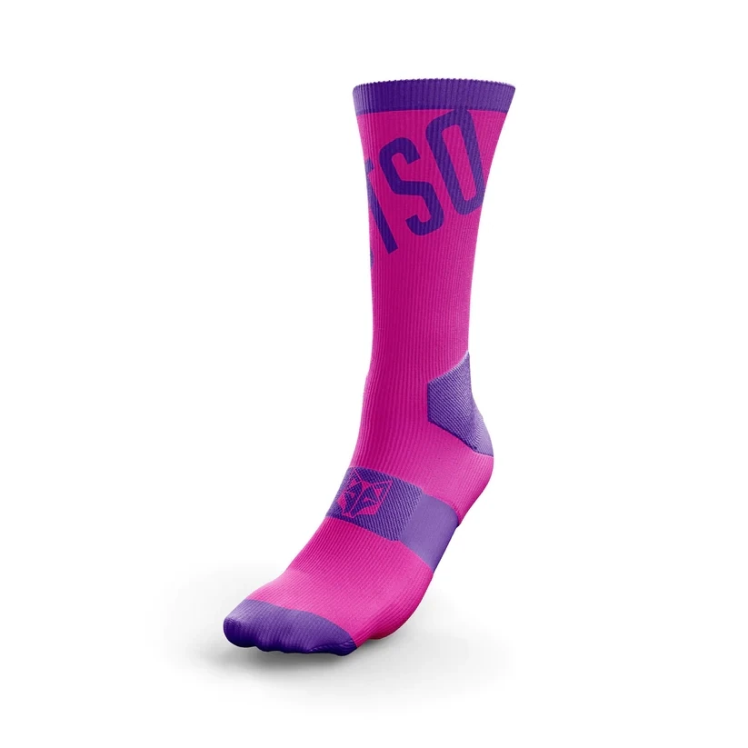 Otso cycling socks Pink fluo Purple