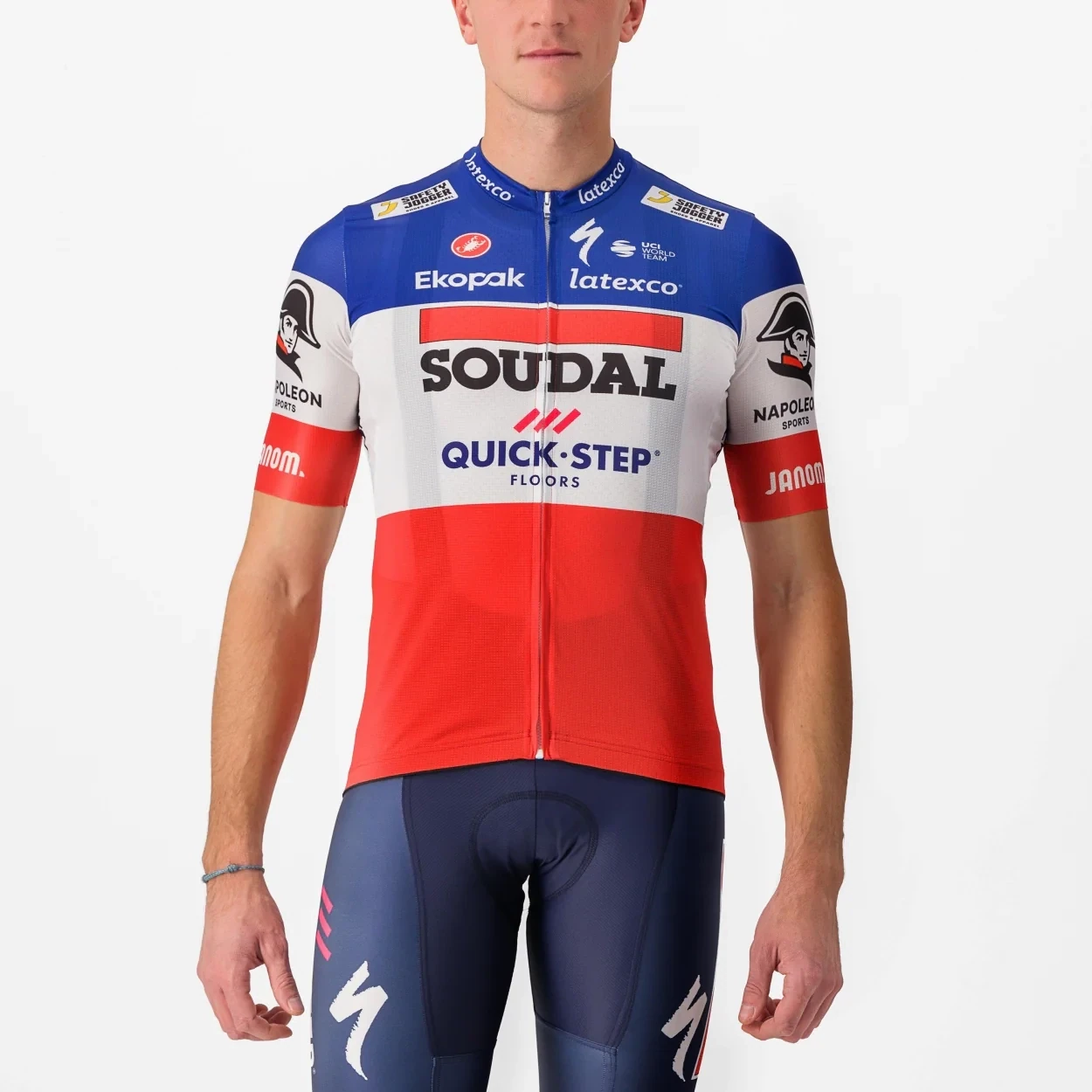 Maillot Castelli Competizione Champion de France Soudal Quick step 2023