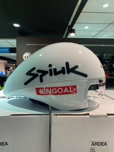 Casque Chrono Spiuk Ardea Blanc Bingoal Wallonie-Bruxelles