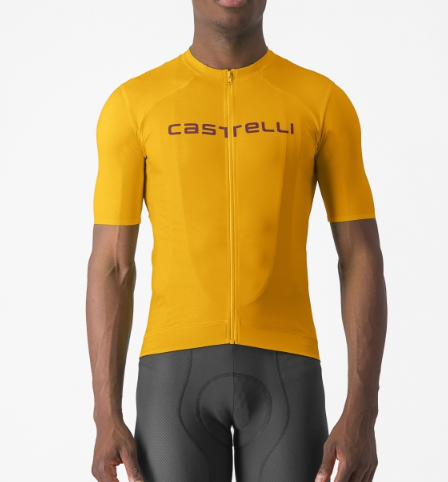 Castelli Prologo Lite Jersey GolderRod / Deep Bordeaux 755