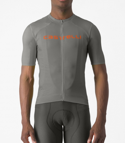 Castelli Prologo Lite Jersey Gunmetal gray / Brilliant orange 125