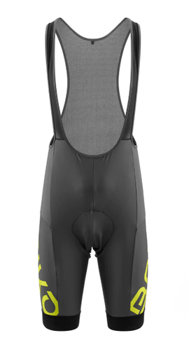 Briko Classic bib 2.0 Grey metal / Lime Fluo