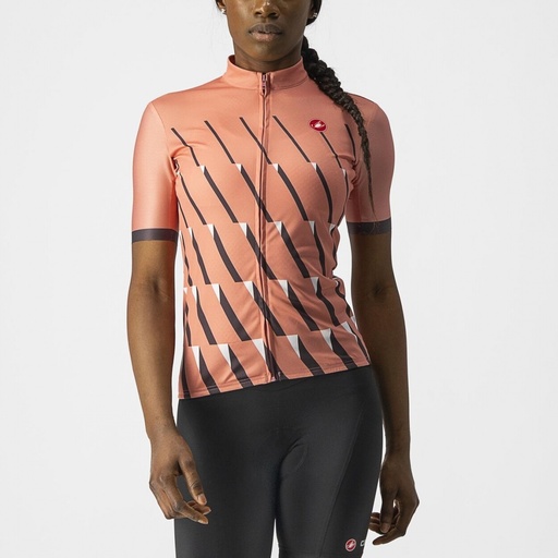 Castelli Pendio Jersey Woman Blush/Dark Gray White