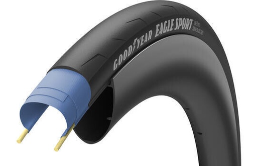 [99997877c] Pack de pneus Goodyear - Eagle Sport 700x25 + 2 chambres à air offertes