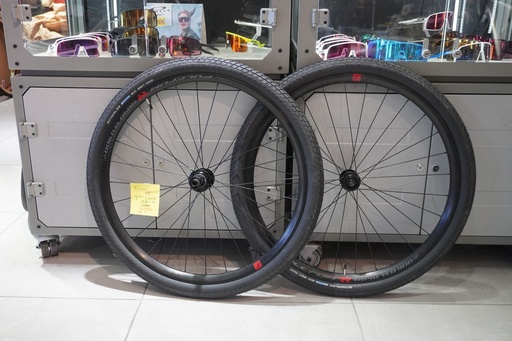 [999998093] Paire de roues Fulcrum Rapid red 9 650B disc + pneus Schwalbe Gravel big ben 650x50
