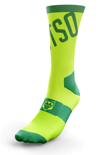 Otso cycling socks Fluo Green Forrest
