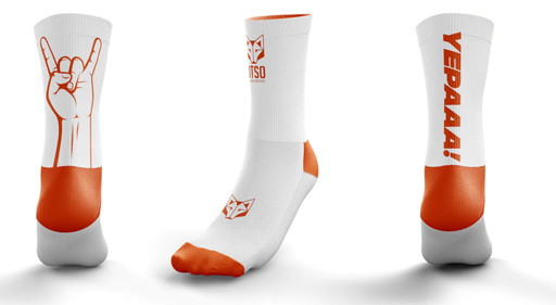 Otso cycling socks Orange Fluo YEPAAA!